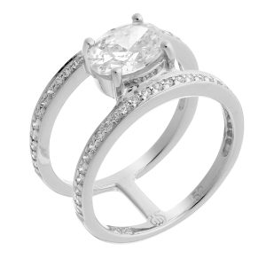 Orphelia WoMens 925 Sterling Silver Ring – ZR-7122 – Size K