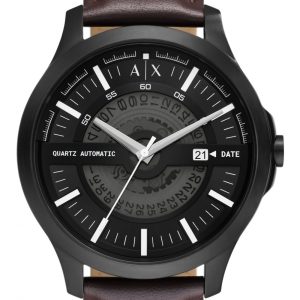 Armani Exchange Hampton Mens Brown Watch AX2446 Leather (archived) – One Size
