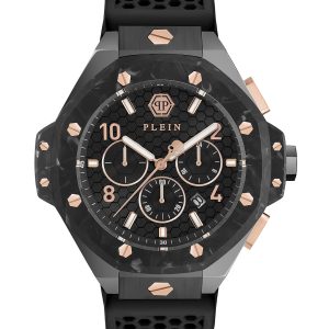 Philipp Plein Chrono Royal Mens Black Watch PWPRA0524 Silicone – One Size