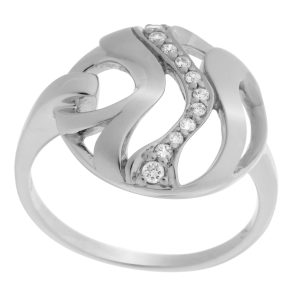 Orphelia WoMens 925 Sterling Silver Ring – ZR-7085 – Size O 1/2