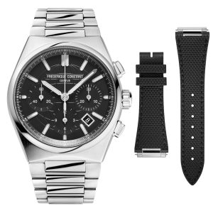 Frederique Constant Frédérique Highlife Chronograph Automatic Mens Silver Watch FC-391B4NH6B Stainless Steel (archived) – One Size