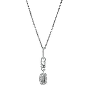 Orphelia ‘Lily’ WoMens 925 Sterling Silver Pendant with Chain – ZH-7582 – One Size