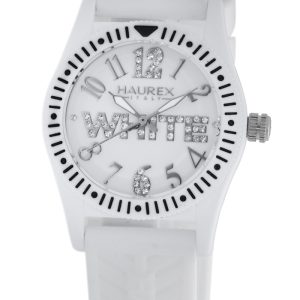 Haurex Italy Womens : Kids Promise G P white Watch Rubber – One Size
