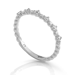 Orphelia ‘Signature’ WoMens 925 Sterling Silver Ring – ZR-7535 – Size Q