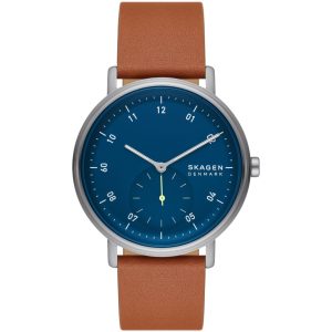 Skagen Kuppel Mens Brown Watch SKW6888 Leather (archived) – One Size
