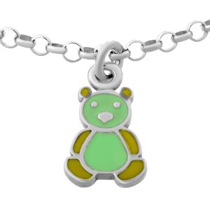 Orphelia Childrens Unisex ‘Bear’ Child’s 925 Sterling Silver Bracelet – ZA-7140 – One Size
