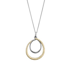Orphelia ‘Bastien’ WoMens 925 Sterling Silver Chain with Pendant – Silver/Gold ZH-7499 – Silver & Gold – One Size