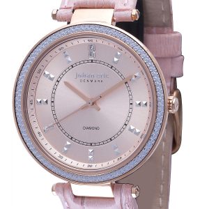 Johan Eric : ballrup WoMens gold watch.. – Orange Leather – One Size