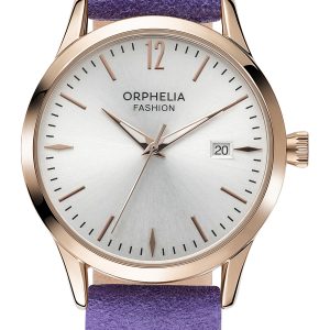 Orphelia Fashion Suede WoMens Purple Watch OF711820 Leather – One Size