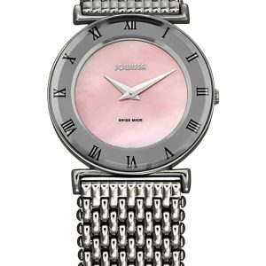 Jowissa : womens roma mol mother of pearl watch – Silver – One Size