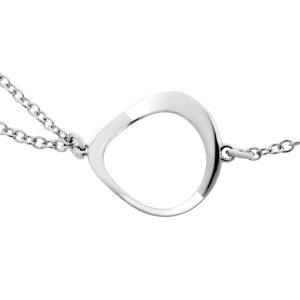 Orphelia ‘Renée’ WoMens 925 Sterling Silver Necklace – Silver/Rose ZK-7181 – Silver & Rose Gold – One Size
