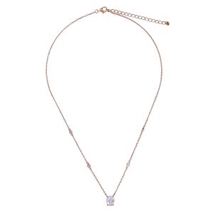 Orphelia ‘Elodie’ WoMens 925 Sterling Silver Necklace – Rose ZK-7419 – One Size