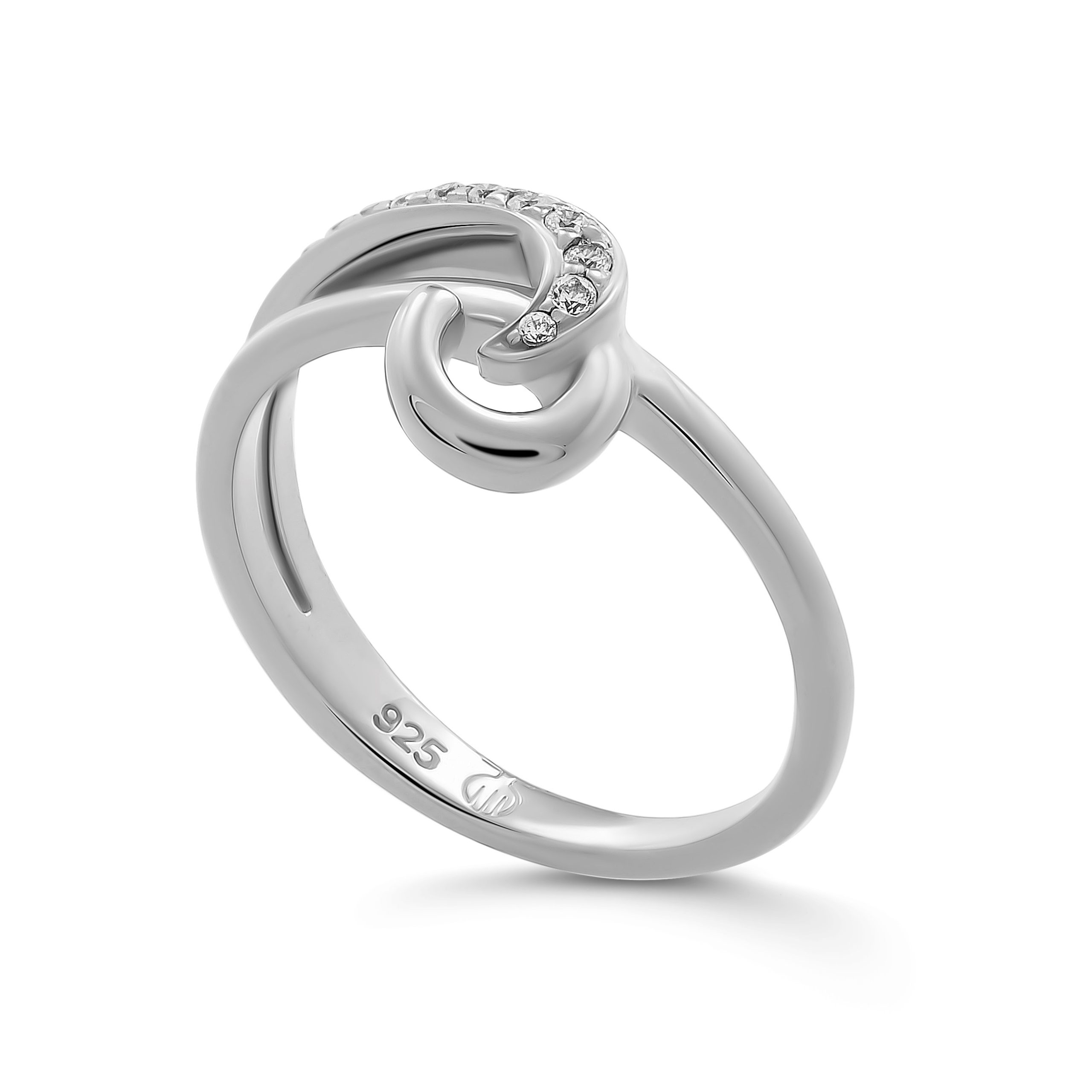 Orphelia 'Ida' WoMens 925 Sterling Silver Ring - ZR-7521 - Size R 1/2