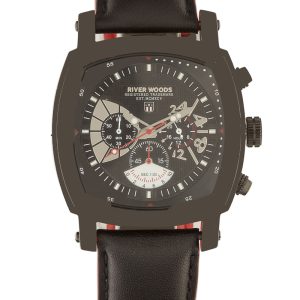 River Woods : Mens Black Watch Leather – One Size