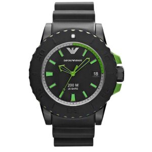 Armani Mens AR6102 Watch – Black – One Size