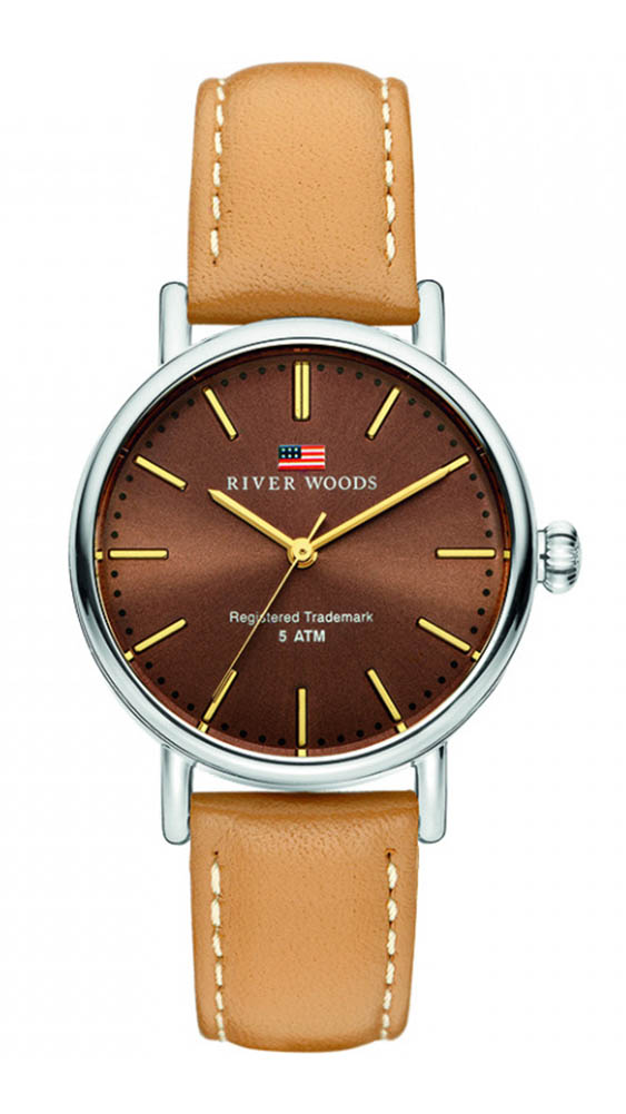 River Woods Oswego WoMens Brown Watch RW340014 Leather - One Size