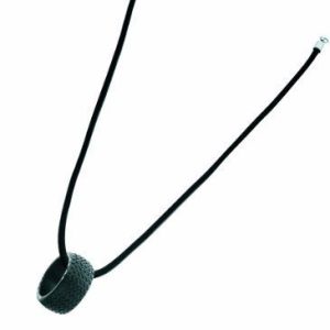 Police Unisex : Burnout Necklace – Silver Leather – One Size