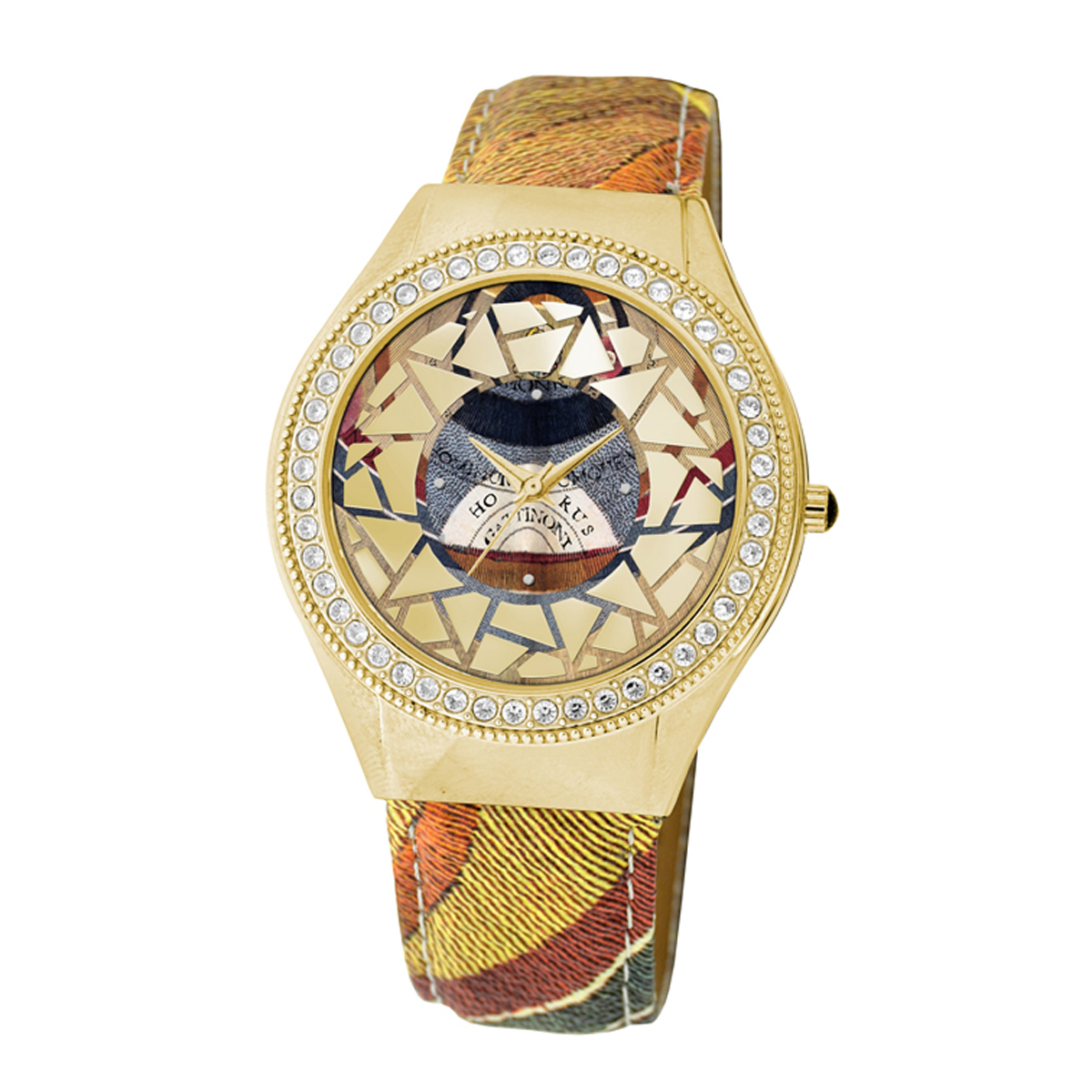 Gattinoni : Mosaic Womens Watch - Beige Leather - One Size