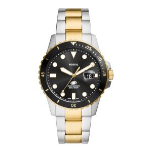 Fossil Blue Mens Multicolour Watch FS6031 Stainless Steel (archived) – One Size