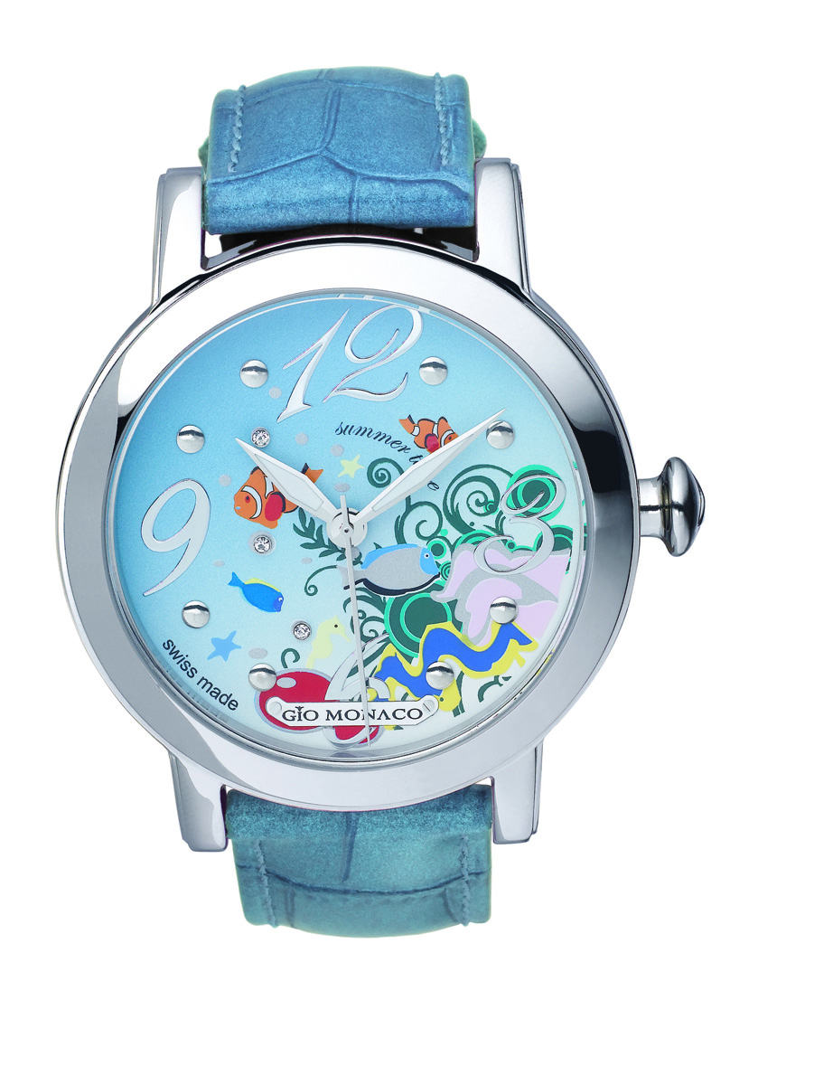 Gio Monaco : Womens Season Blue Watch Leather - One Size