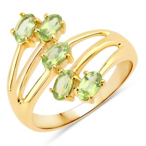 Rafaela Donata Womens Khushi Female Sterling Silver Ring – Gold – Size N