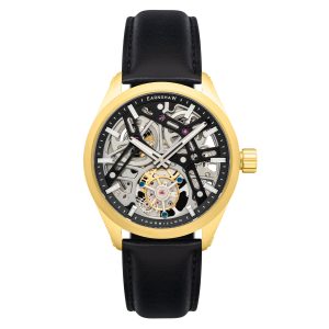 Thomas Earnshaw Edymion Mens Tourbillon Gold Watch ES-8212-03 – Black/Gold – One Size
