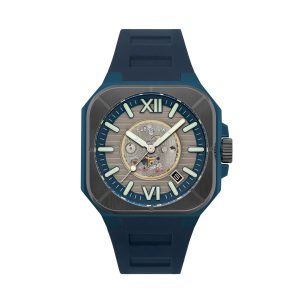 Thomas Earnshaw Mens Armoury Skeleton Automatic Watch – Grey PU – One Size