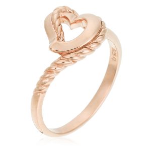 Orphelia WoMens 925 Sterling Silver Ring – Rose ZR-3933/1 – Size K