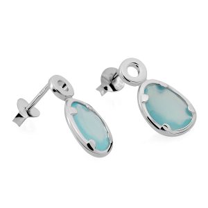 Orphelia ‘Rivera’ WoMens 925 Sterling Silver Drop Earrings – ZO-7480/BC – One Size