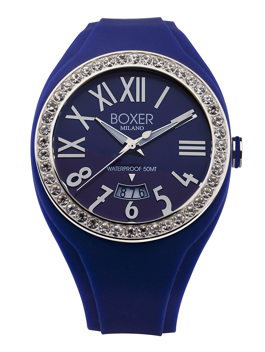 Boxer : Mens Blue Watch Rubber - One Size