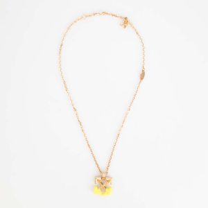 Off-White Womens Accessories Off White Arrow Bloob Necklace in Yellow Metal (archived) – One Size