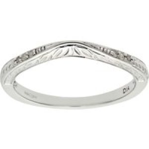 Diamant L’Eternel Womens Ladies 9ct White Gold Diamond Eternity Ring – Size O