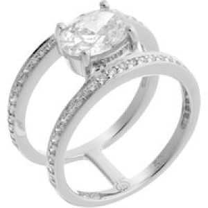 Orphelia WoMens 925 Sterling Silver Ring – ZR-7122 – Size K