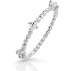 Orphelia ‘Sparkle’ WoMens 925 Sterling Silver Ring – ZR-7530 – Size Q