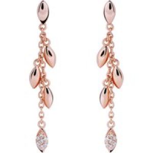 Orphelia ‘Loana’ WoMens 925 Sterling Silver Drop Earrings – Rose ZO-7505/RG – One Size