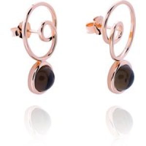 Orphelia ‘Eugenia’ WoMens 925 Sterling Silver Drop Earrings – Rose ZO-7495 – One Size
