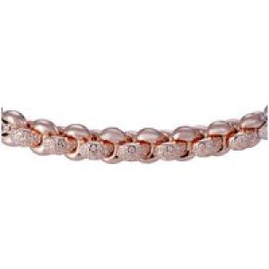 Orphelia ‘Jada’ WoMens 925 Sterling Silver Bracelet – Silver/Rose ZA-7395 – Silver & Rose Gold – One Size