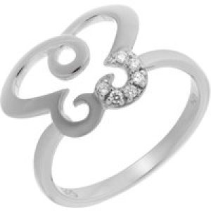 Orphelia WoMens 925 Sterling Silver Ring – ZR-7088 – Size O 1/2