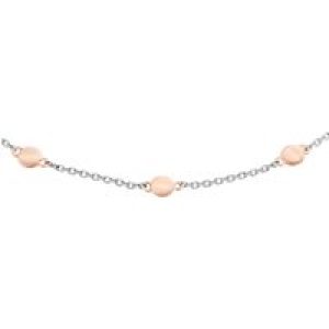 Orphelia ‘Aurelie’ WoMens 925 Sterling Silver Bracelet – Silver/Rose ZA-7385 – Silver & Rose Gold – One Size