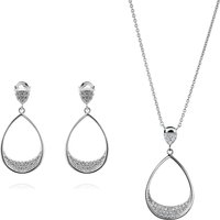 Orphelia 'Jolina' WoMens 925 Sterling Silver Set: Necklace + Earrings - SET-7490 - One Size - Image 2