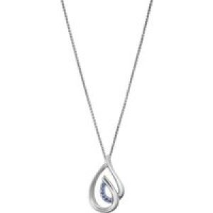 Orphelia ‘Dazzle’ WoMens 925 Sterling Silver Chain with Pendant – ZH-7518/B – One Size