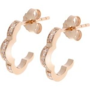 Orphelia ‘Onyx’ WoMens 925 Sterling Silver Hoop Earrings – Rose ZO-7127/RG – One Size
