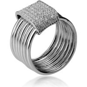 Orphelia WoMens 925 Sterling Silver Ring – ZR-7417 – Size N