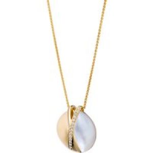 Orphelia ‘Moragene’ WoMens 925 Sterling Silver Chain with Pendant – Gold ZH-7506/G – One Size