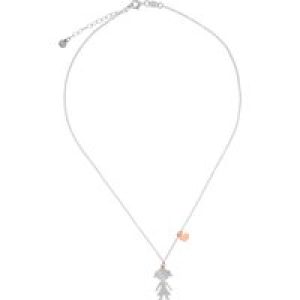 Orphelia ‘Lyra’ WoMens 925 Sterling Silver Chain with Pendant – Silver/Rose ZK-7390 – Silver & Rose Gold – One Size