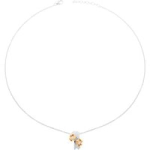 Orphelia WoMens 925 Sterling Silver Chain with Pendant – Silver/Rose ZH-6039 – Silver & Rose Gold – One Size