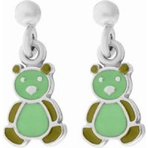 Orphelia Childrens Unisex ‘Bear’ Child’s 925 Sterling Silver Drop Earrings – ZO-7140/GR – One Size