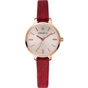 Orphelia Pixi WoMens Red Watch OR11901 Leather – One Size