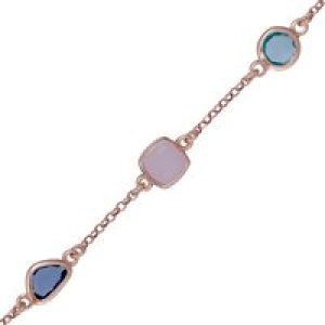 Orphelia ‘Euphemia’ WoMens 925 Sterling Silver Bracelet – Rose ZA-7411 – One Size