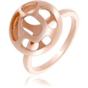 Orphelia WoMens 925 Sterling Silver Ring – Rose zr-7374/RG – Size R 1/2